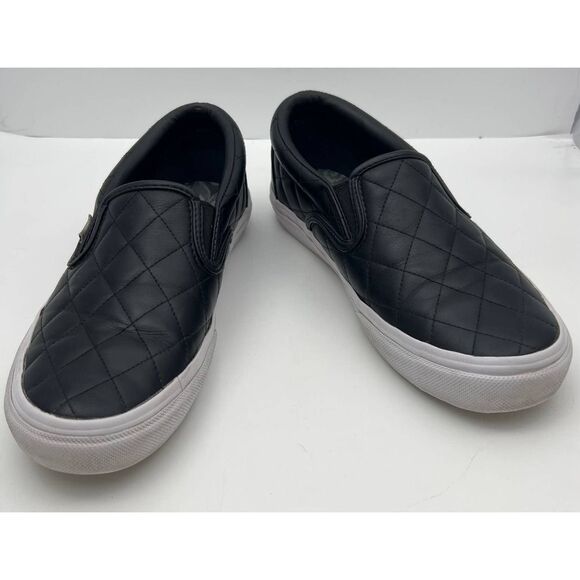 Vera Bradley Black Quilted Slip On Sneaker‎ Comfort shoes womens size 7.5 - Picture 3 of 11